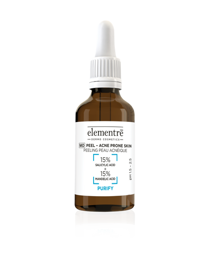 15% Salicylic & 15% Mandelic Acids   Acne Prone Skin Md Peel - Filler Lux