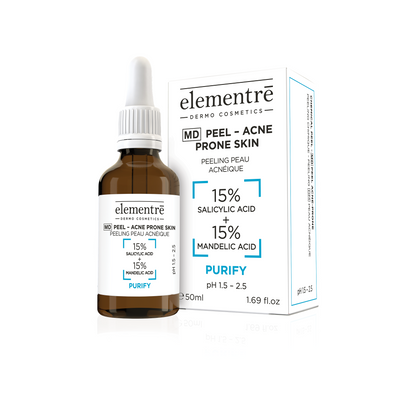 15% Salicylic & 15% Mandelic Acids   Acne Prone Skin Md Peel - Filler Lux