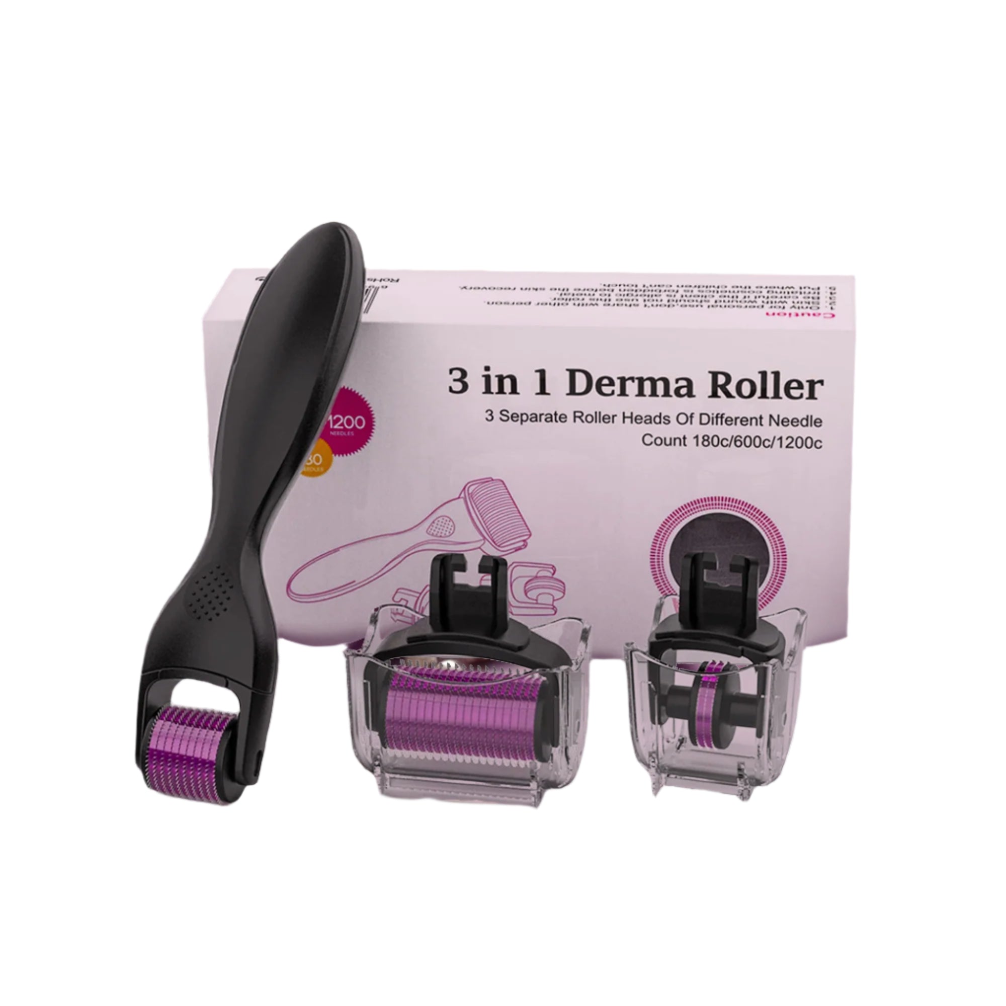 Derma Roller 3 in 1 Kit 600 Microneedles