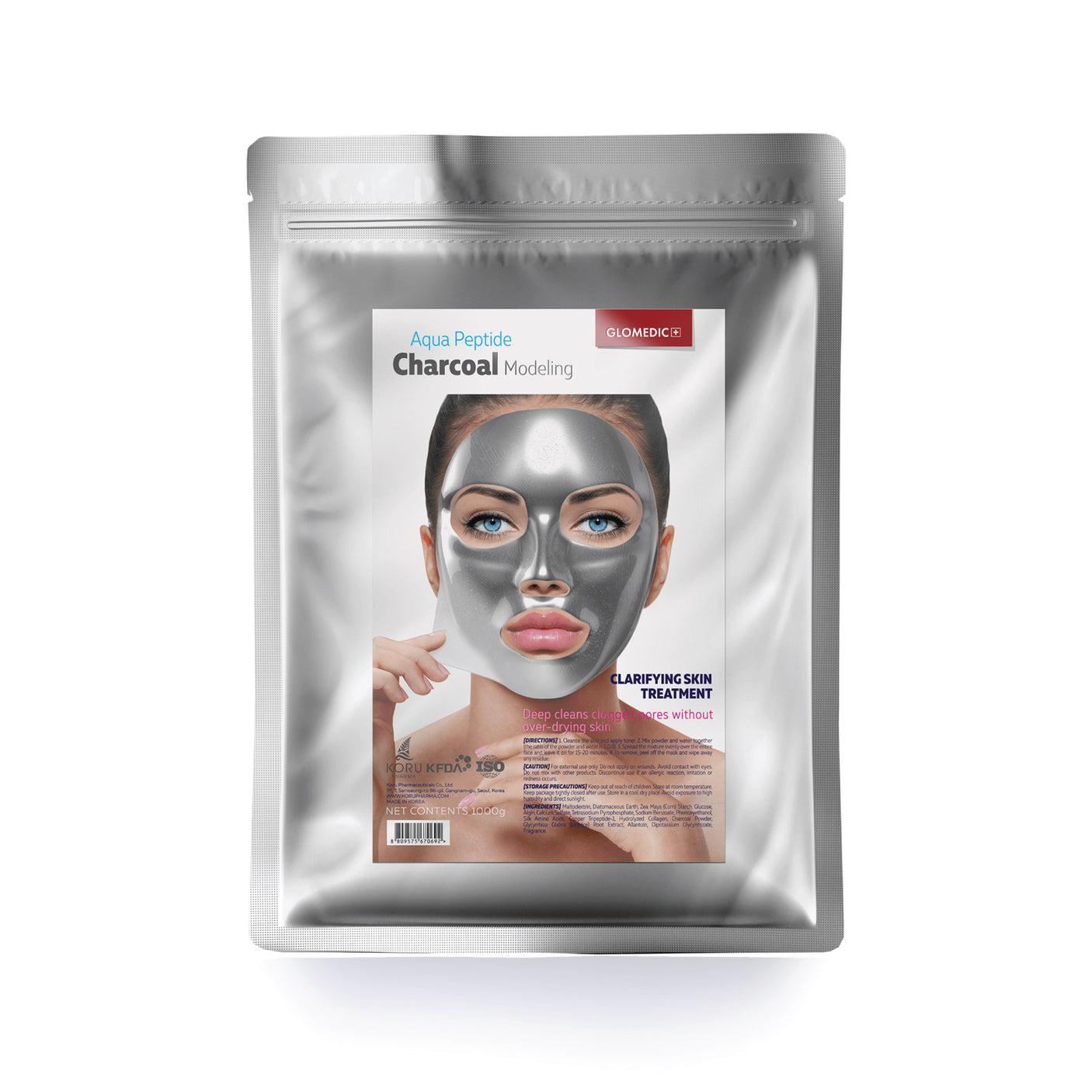 Mascarilla de alginato purificante de carbón Glomedic