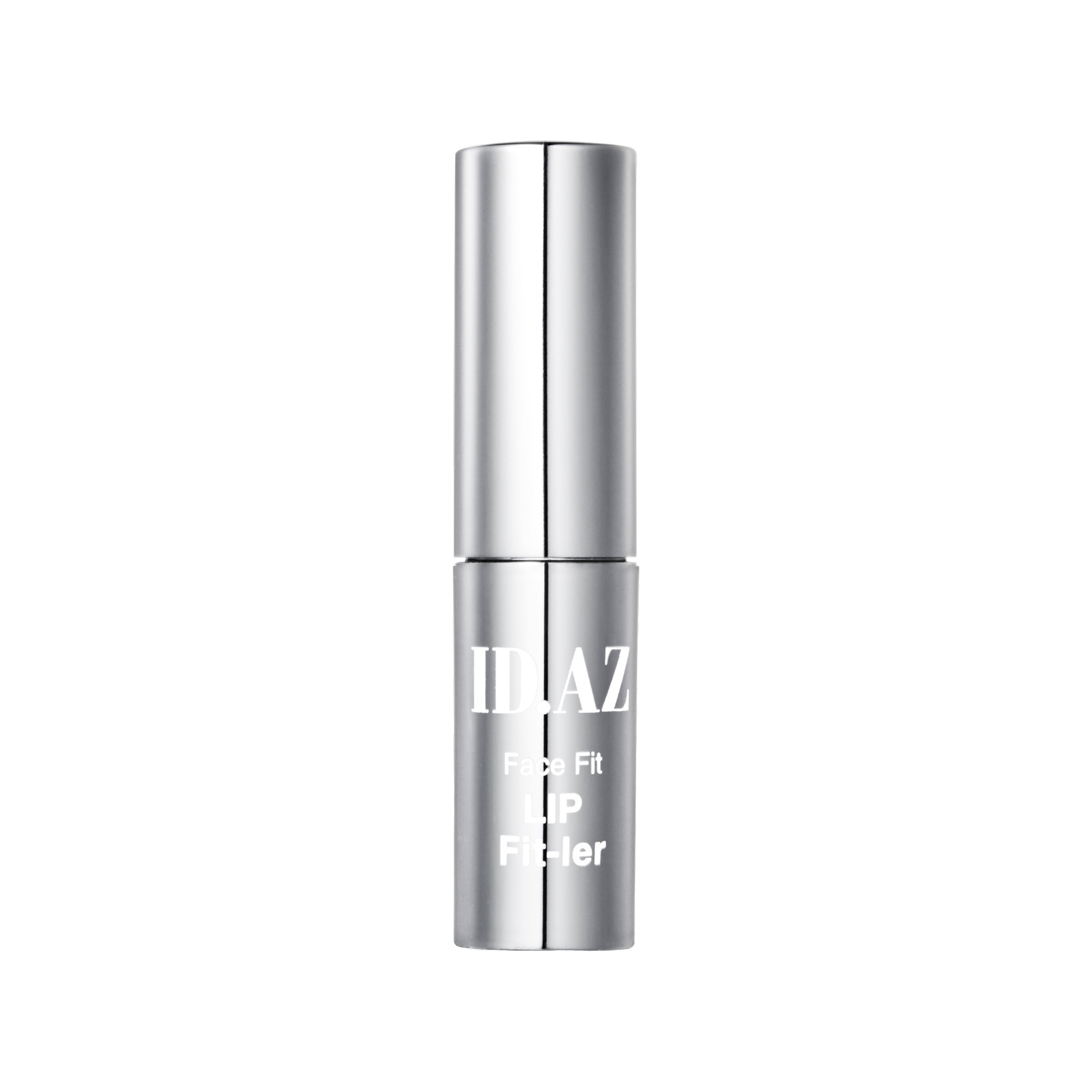 Silver cosmetic bottle with 'ILIA' branding on a white background