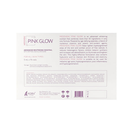 Mesoheal® Pink Glow - Filler Lux™ - Mesotherapy - Koru Pharmaceuticals Co., Ltd.