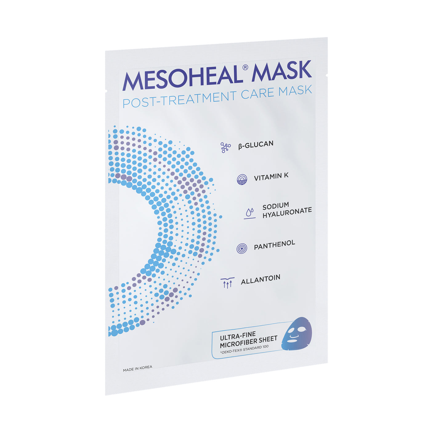 Mesoheal Mesoterapia Mascarilla de cuidado post-tratamiento