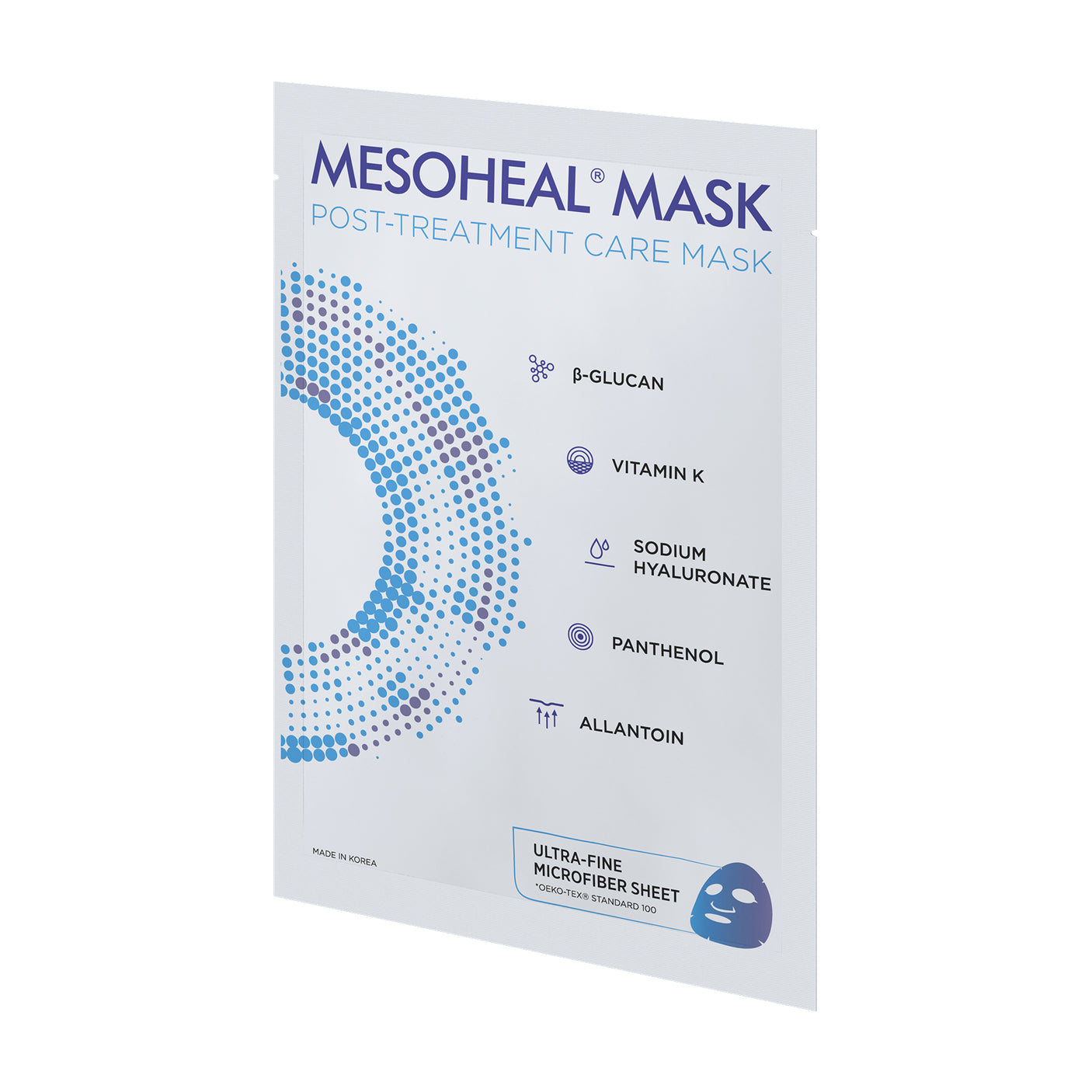 Mesoheal Mesoterapia Mascarilla de cuidado post-tratamiento