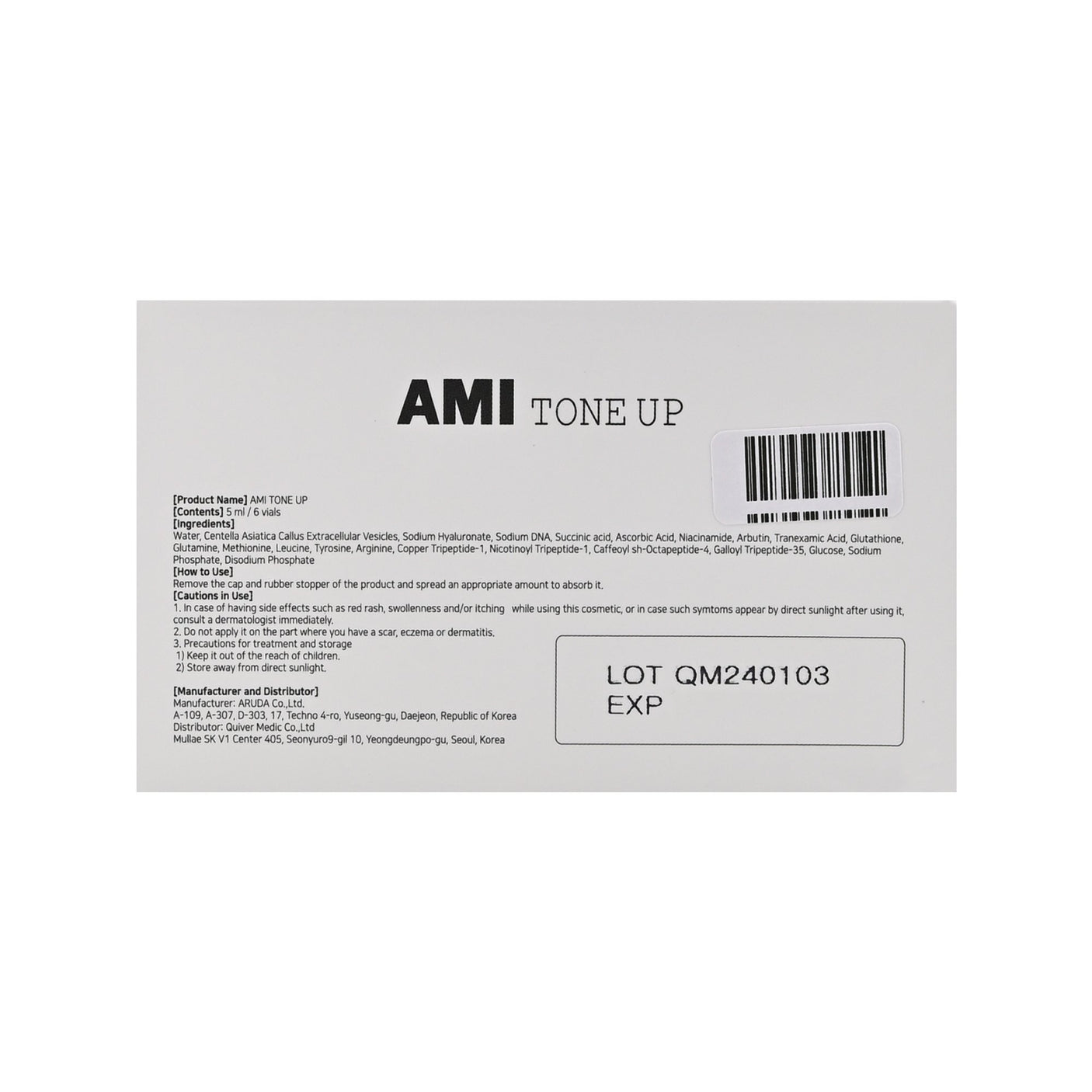 Ami Tone Up - Filler Lux™ - Mesotherapy - Quiver Medic