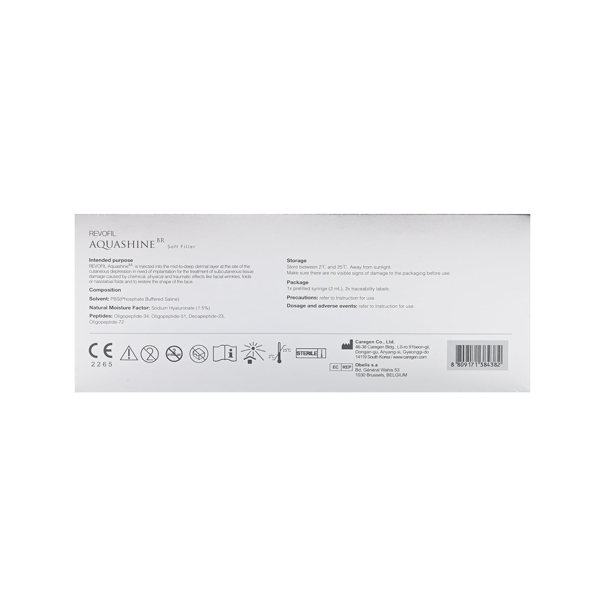 Aquashine Soft BR - Filler Lux™ - Mesotherapy - Caregen LTD