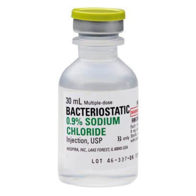 Bacteriostatic Sodium Chloride 0.9% 30mL - Filler Lux™ - Solutions, Devices - Hospira