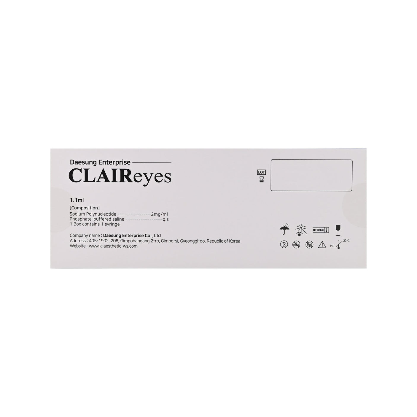 CLAIReyes - Filler Lux™ - Mesotherapy - Daesung Enterprise Co., Ltd