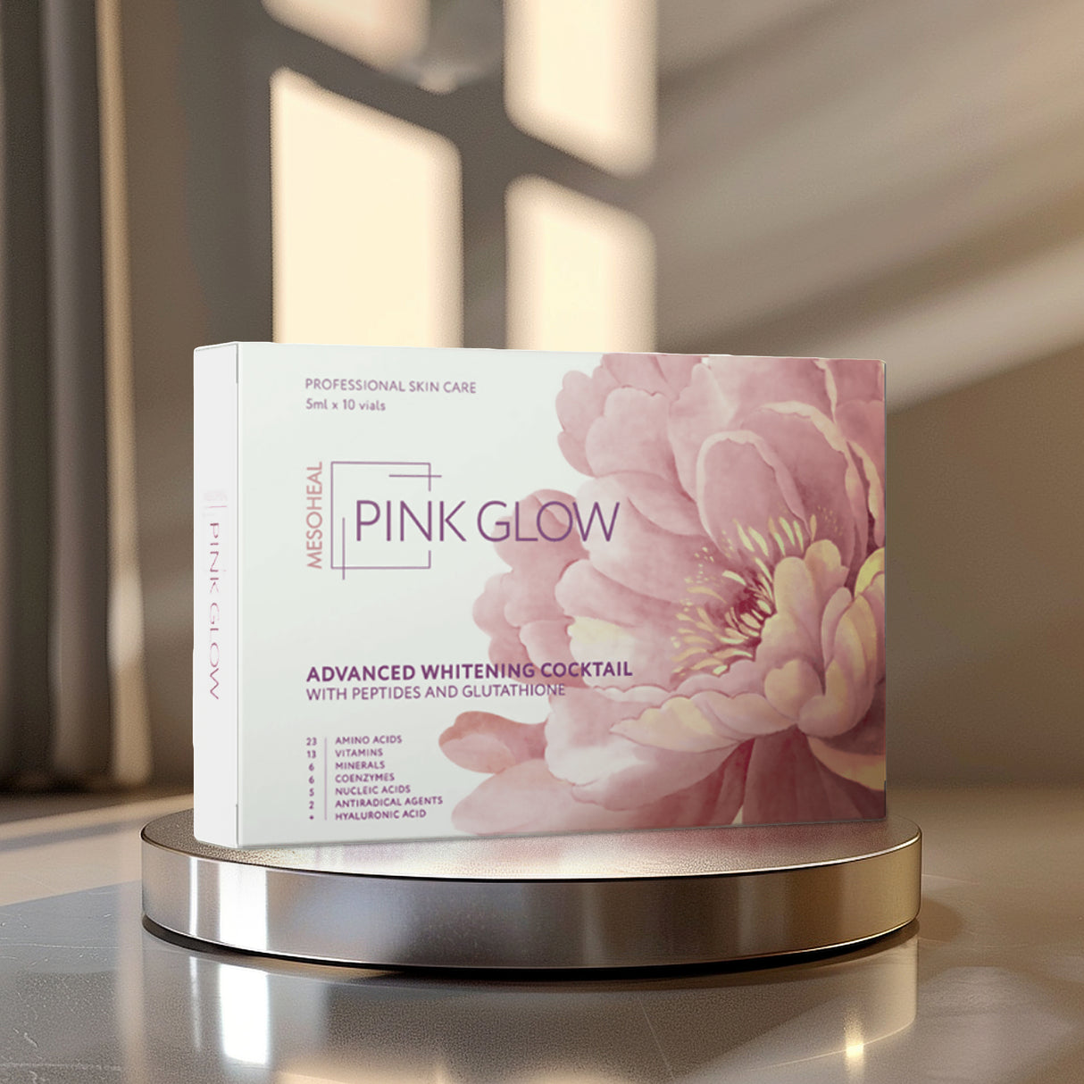 Cóctel de blanqueamiento avanzado Mesoheal Pink Glow