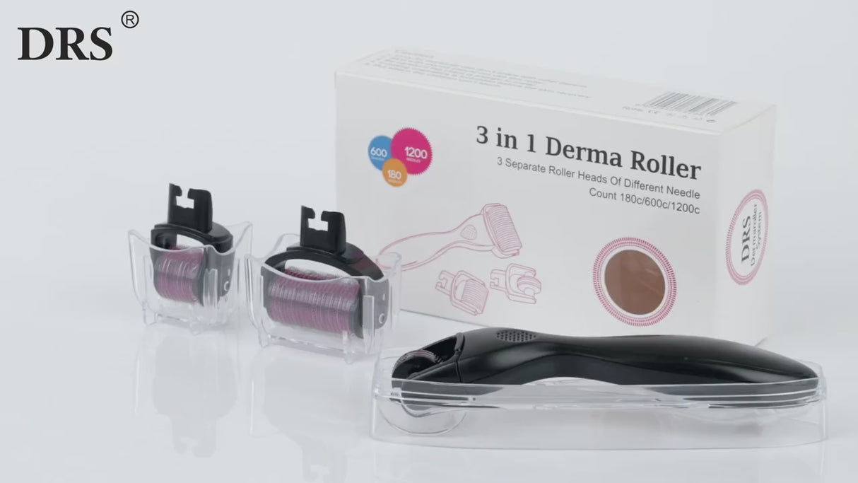 Derma Roller 3 in 1 Kit 600 Microneedles