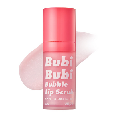 Unpa Bubi Bubi Bubble Lip Scrub suitable for all genders, promoting soft lips