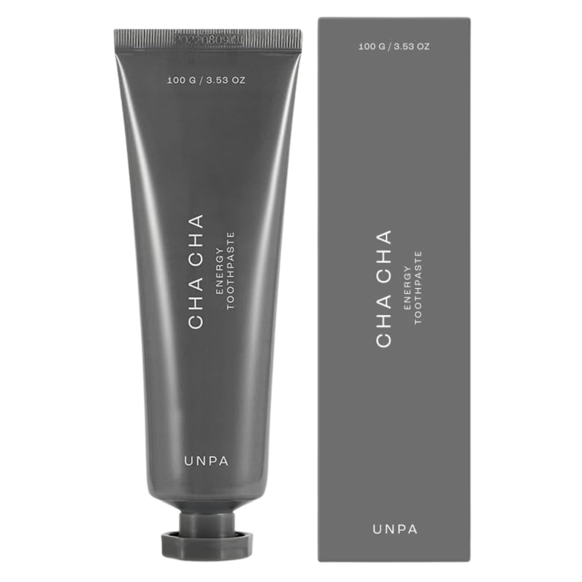 Unpa Cha Cha Energy Toothpaste 100g – vibrant packaging highlighting its natural and energizing formula